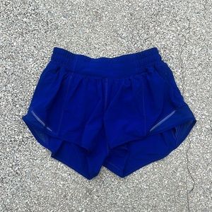 Hottie hot 2.5 inch royal blue lululemon shorts